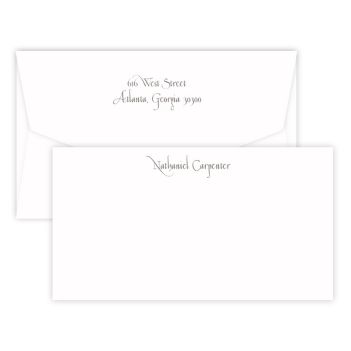 Casual Personalized Raised Ink Stationery Flat Cards