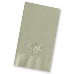 Embossed Monogram Guest Towels