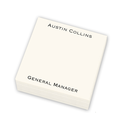 Classic Cotton Memo Square Refill