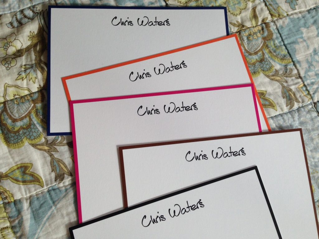 Personalized Correspondence Cards