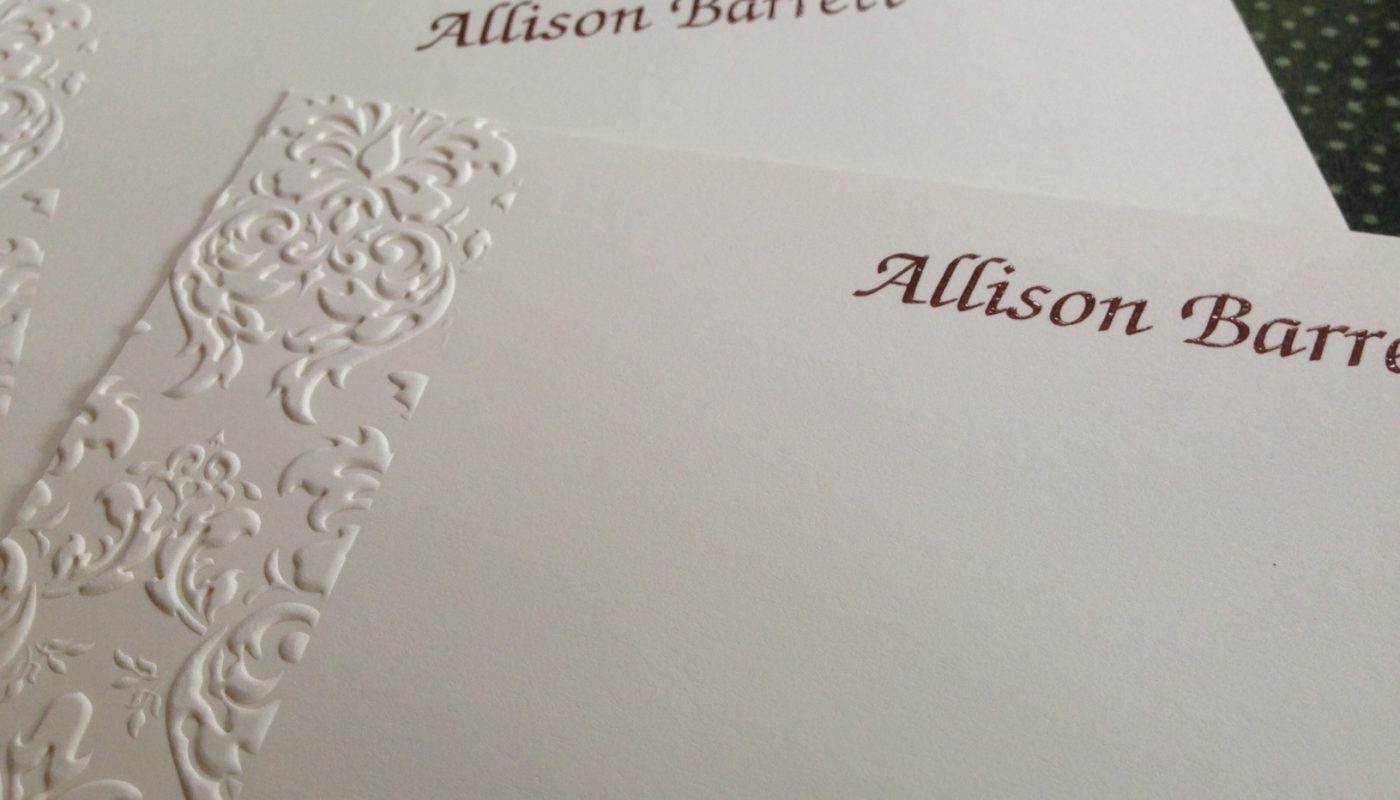 Personalized Correspondence Cards