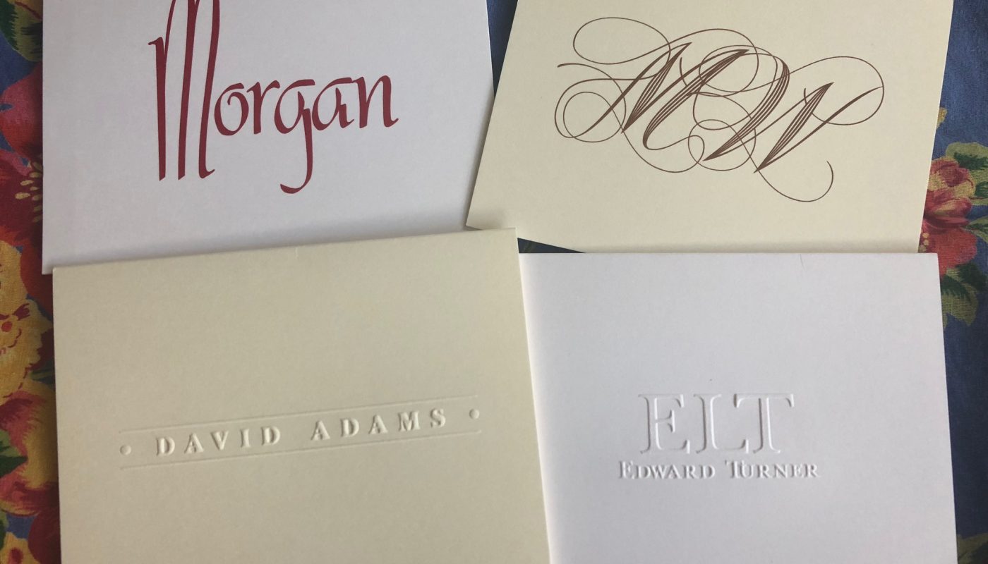 Embossed and Raised-Ink Stationery from Embossed Graphics