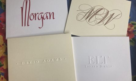 Embossed and Raised-Ink Stationery from Embossed Graphics