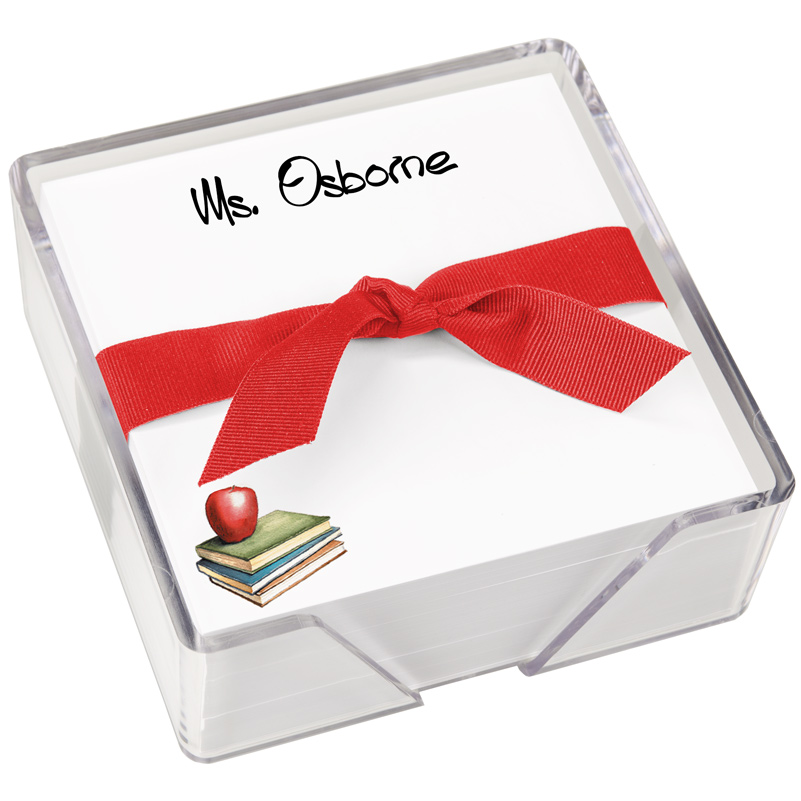 Apple Memo Square by Embossed Graphics is perfect for teacher gifts