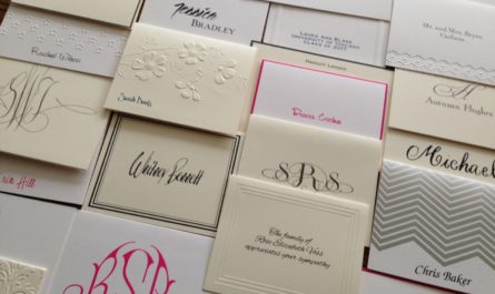 Personalized stationery from Embossed Graphics