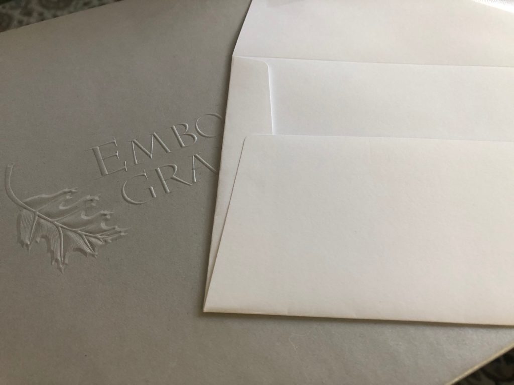 Precision-crafted envelope from Embossed Graphics