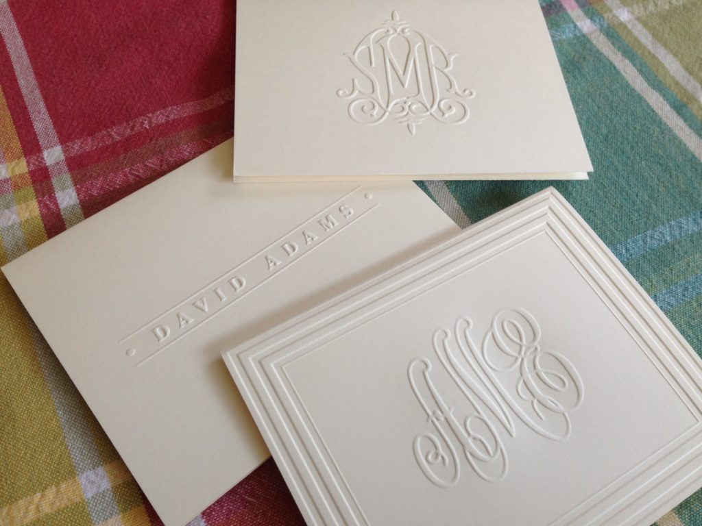 embossed thank you notes from Embossed Graphics