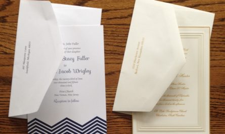 wedding invitations from Embossed Graphics