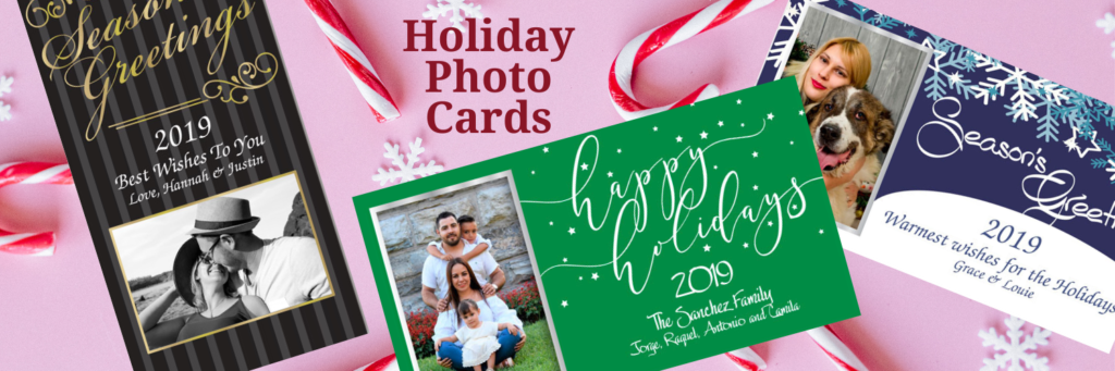 Personalized Holiday Photo Cards by Embossed Graphics