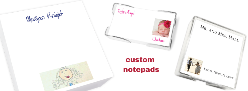 Custom notepad from Embossed Graphics