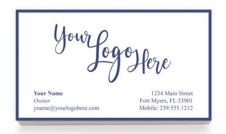 Your Logo Here Business Cards from Embossed Graphics