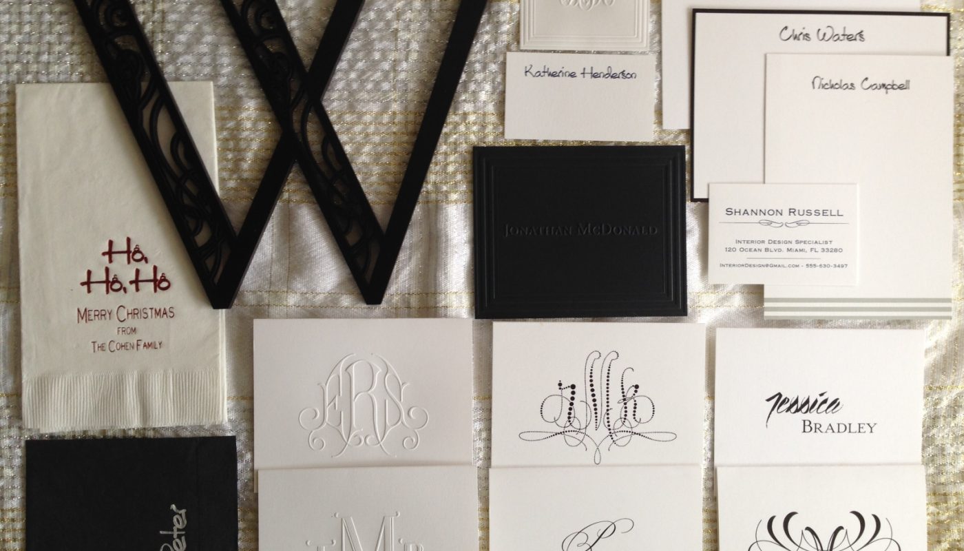 Personalized gifts from Embossed Graphics