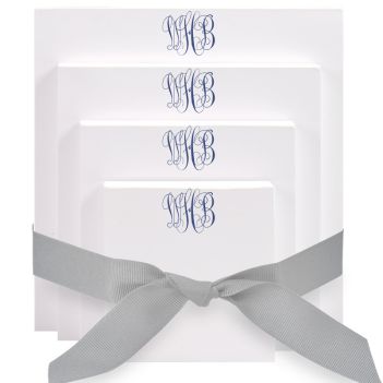 Delavan Monogram 4-Tablet Set - White