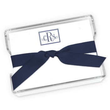 Prestigious Monogram Agenda - White with holder