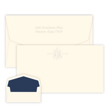 Virginia Monogram Chesapeake Card - Embossed