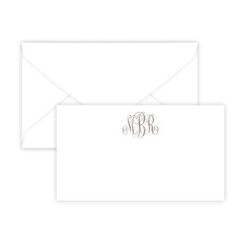 Henley Monogram Enclosure Card - Raised Print