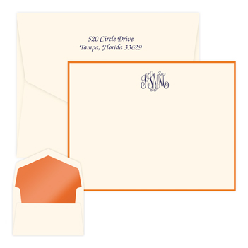 Classic Monogram Card - Raised Ink