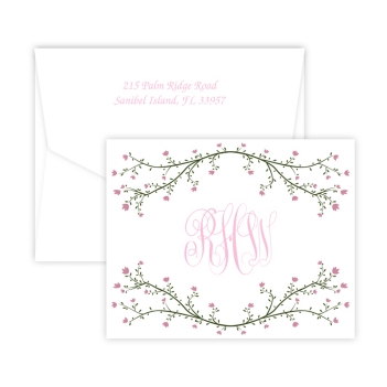 Floral Blossom Note - Digital Print - Fairfax Stationery