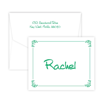 Green Leaf Note - Digital Print - Fairfax Stationery