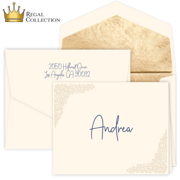 Regal Collection - Vignette Note - Raised Ink
