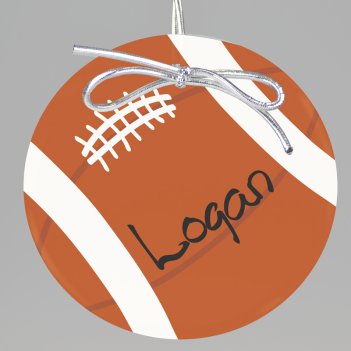 Football Keepsake Printed Ornament 