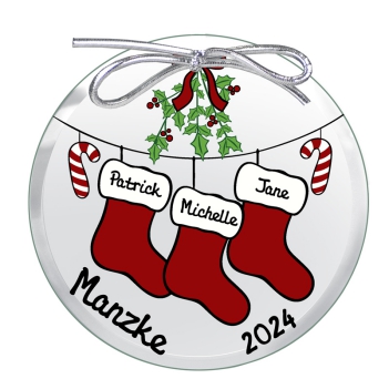 The Stockings Were Hung Keepsake Printed Ornament 
