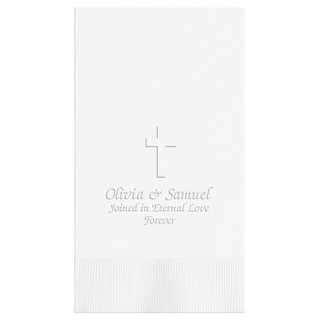 Religious Guest Towel - Embossed