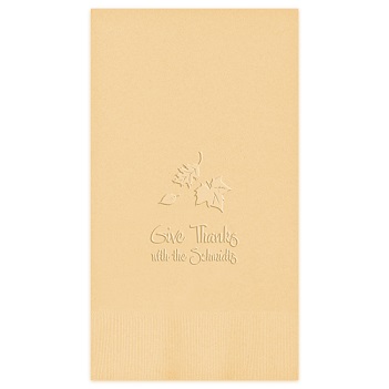 Autumn Guest Towel - Embossed