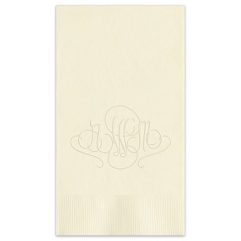 Madrid Monogram Guest Towel - Embossed