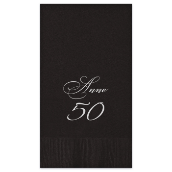 Jubilee Guest Towel - Foil-Pressed