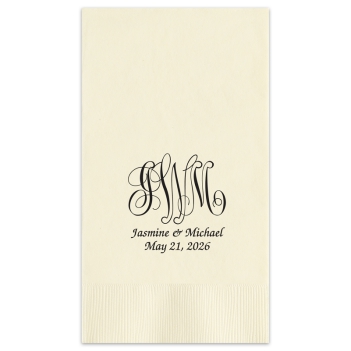 Pamplona Couples Wedding Guest Towel - Foil-Pressed