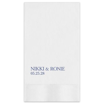 Wedding Couple Guest Towel - Printed