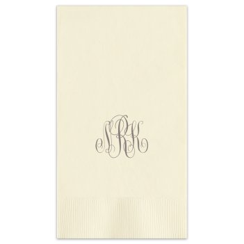 Delavan Monogram Guest Towel - Printed