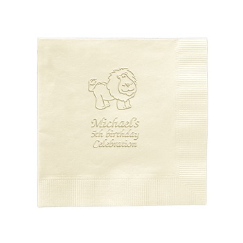 Animal Napkin - Embossed