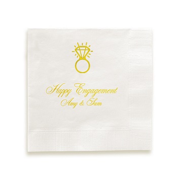 Nuptial Napkin - Foil-Pressed