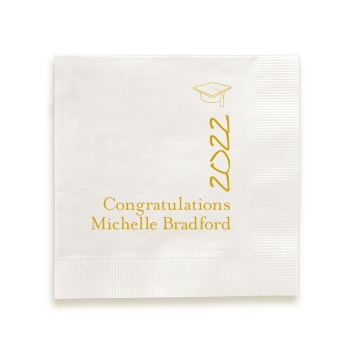 Pomp and Circumstance Napkin - Foil-Pressed