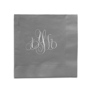 Elise Monogram Napkin - Foil-Pressed