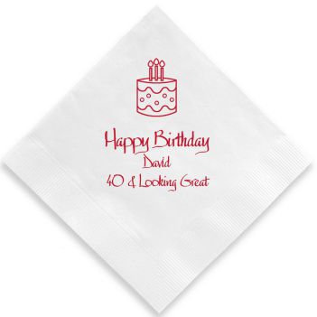 Birthday Napkin - Printed