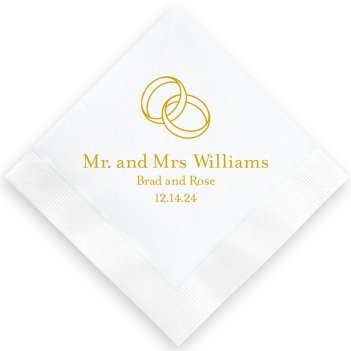 Wedding Napkin - Printed Wedding Napkin - Printed