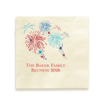 Firework Celebration Napkin - Printed