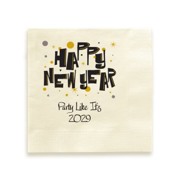 Happy New Year Napkin - Printed