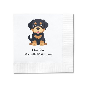 Personalized Dog Napkin - Printed