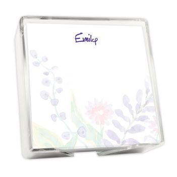 Tranquil Dreams Memo Square - White with holder