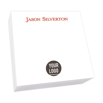 Your Logo Memo Square - White REFILL