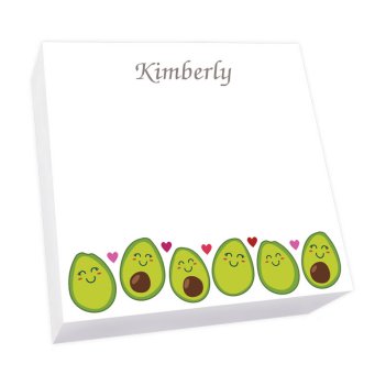 Avocado Family Memo Square - White Refill