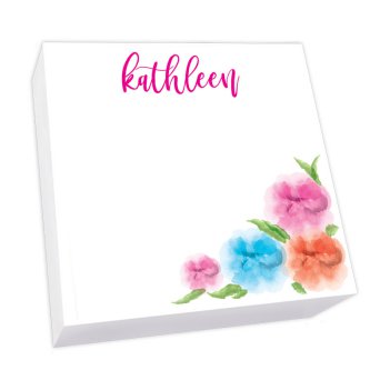 Spring Bouquet Memo Square - White Refill