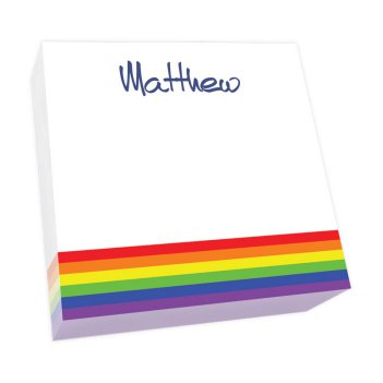 Rainbow Memo Square - White Refill