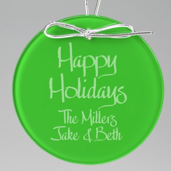 Holiday Keepsake Ornament - Circle