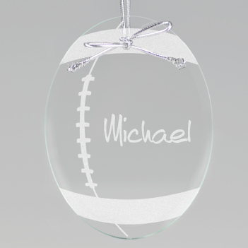 Football Keepsake Ornament - Oval