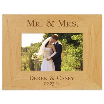 Alpine Personalized Couple's Names Mr. & Mrs Picture Frame